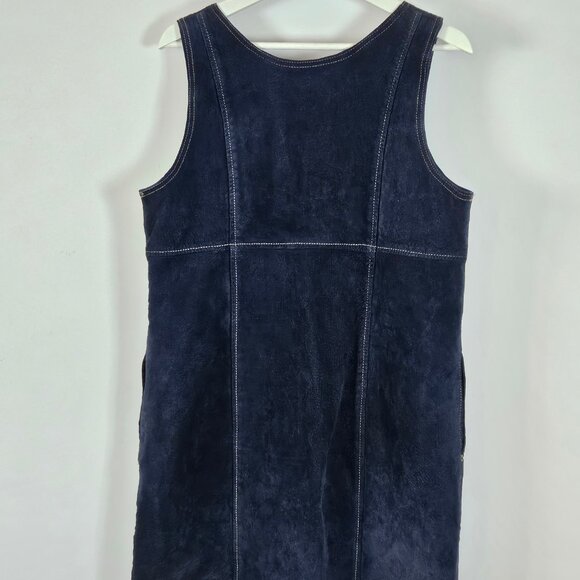 Vintage Tristan and Iseult Button Down Suede Mini Dress/Gilet - Picture 3 of 10